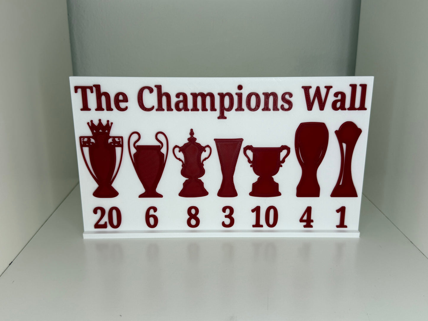 Liverpool Champions Wall Plaque With Stand