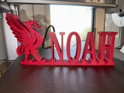 Liverpool Liverbird Custom Name Plaque