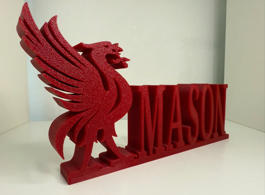 Liverpool Liverbird Custom Name Plaque