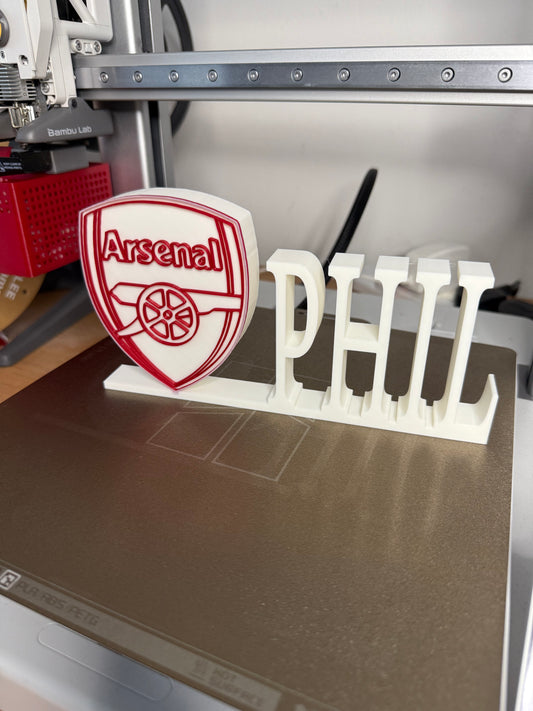 Arsenal Custom Name Plaque