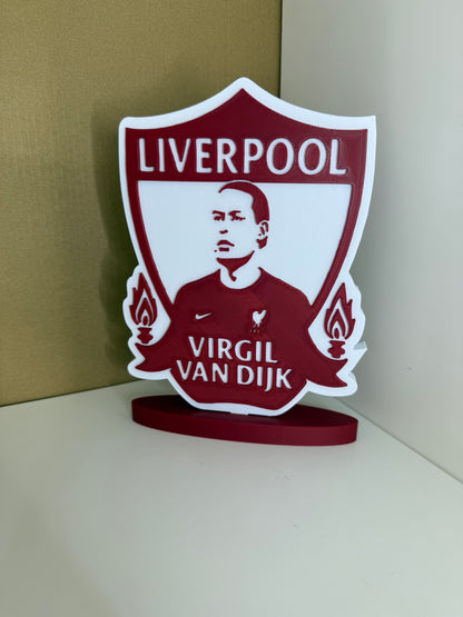 Virgil Van Dijk Freestanding Plaque