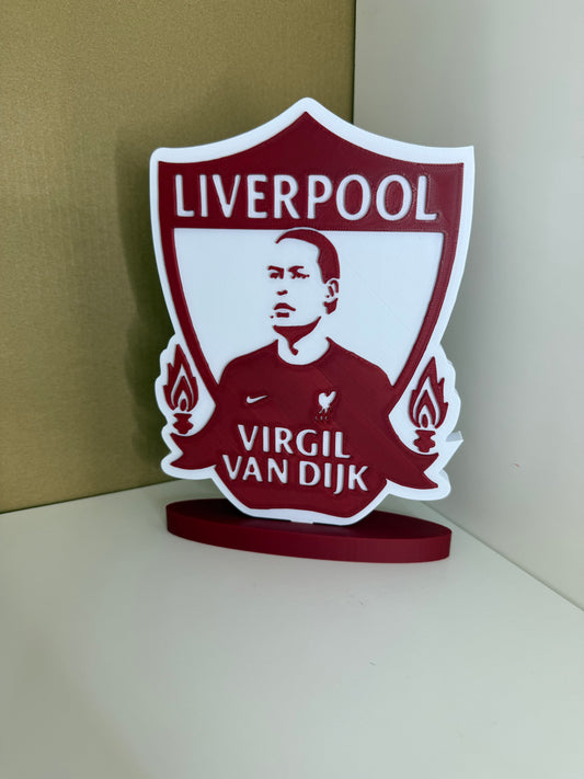 Virgil Van Dijk Freestanding Plaque