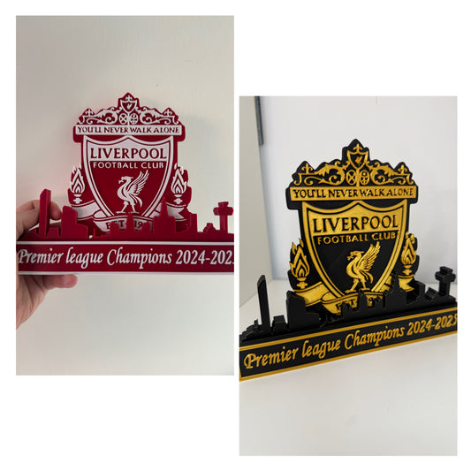 Liverpool Premier League Champions 24/25 Black And Gold