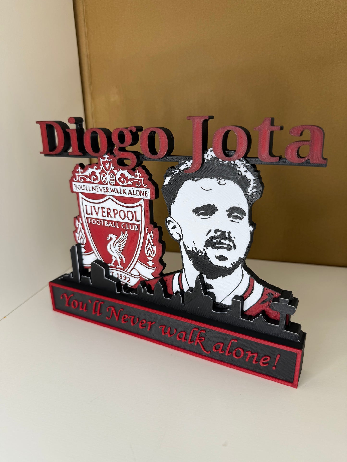 Diogo Jota YNWA Plaque Skyline