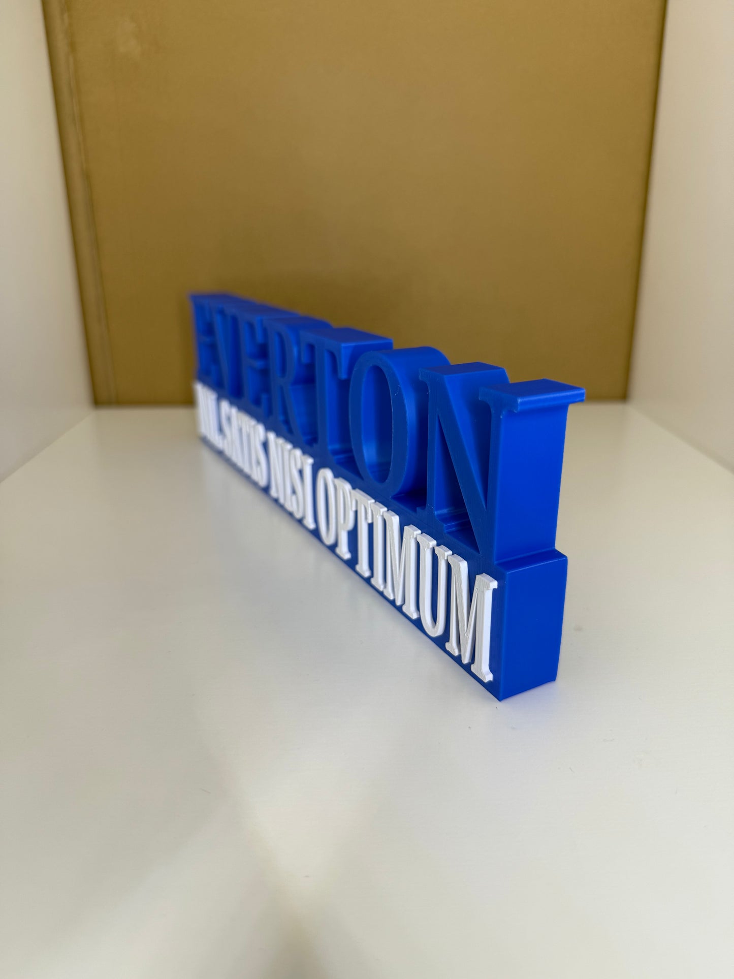 Everton - Nil Satis Nisi Optimum Plaque