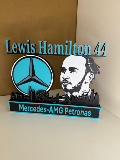 Lewis Hamilton Skyline Plaque
