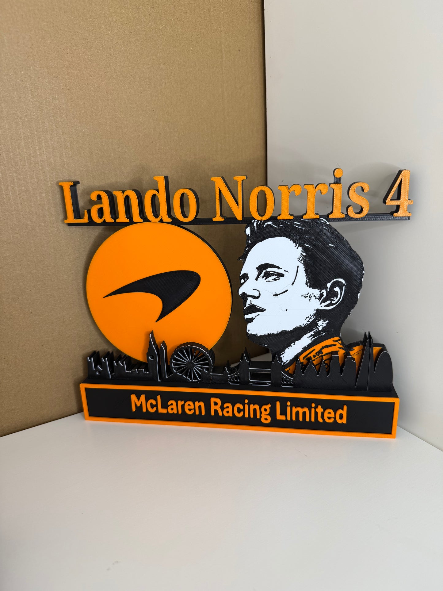 Lando Norris Skyline Plaque