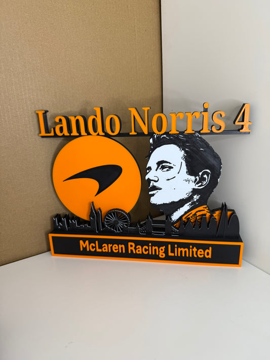 Lando Norris Skyline Plaque
