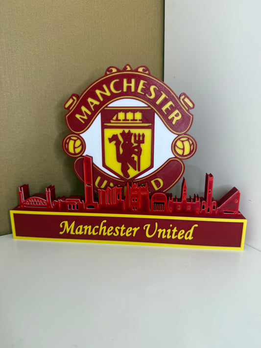 Manchester United Skyline Plaque