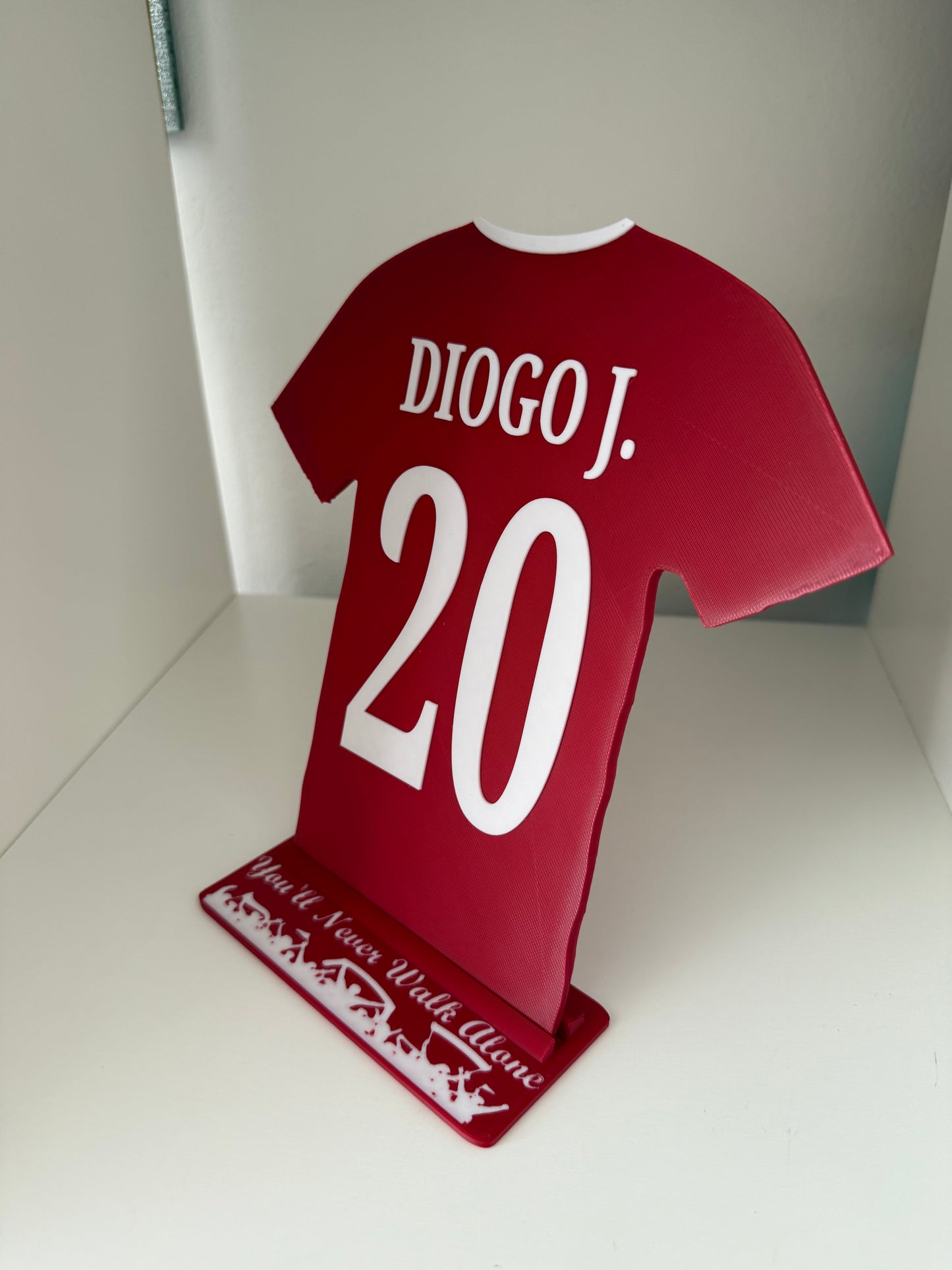 Liverpool Player Shirt And Stand. All Players
