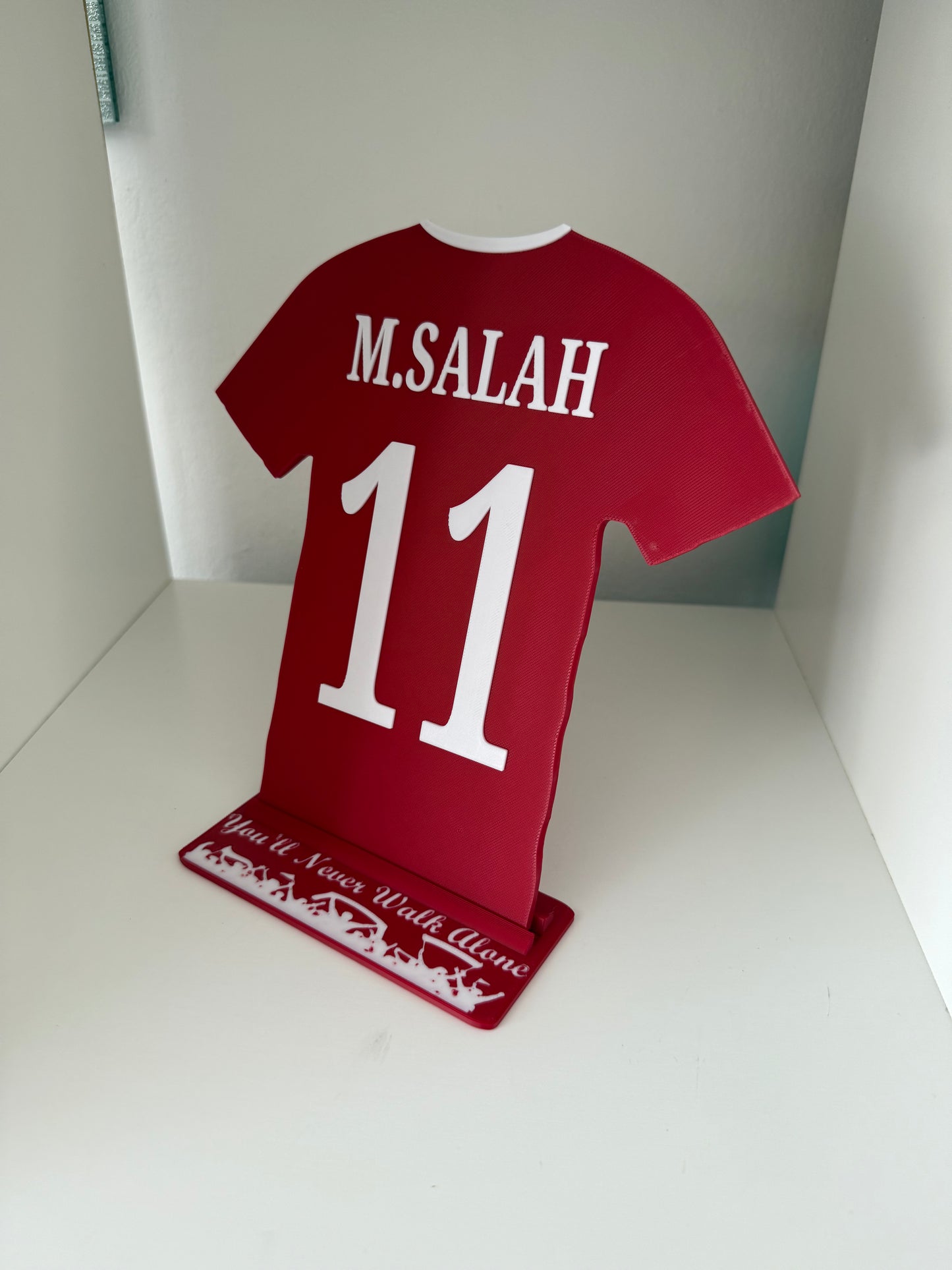 Liverpool Player Shirt And Stand. All Players