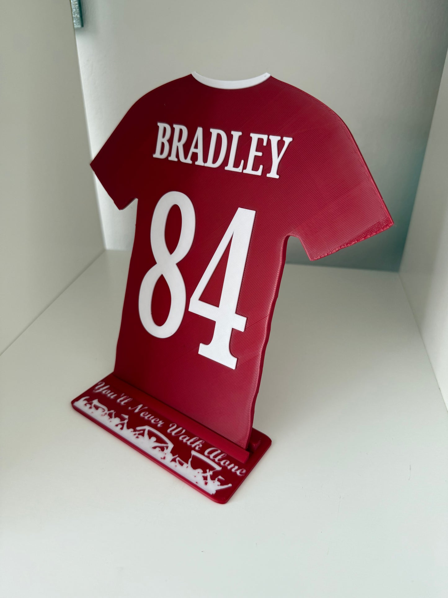Liverpool Player Shirt And Stand. All Players