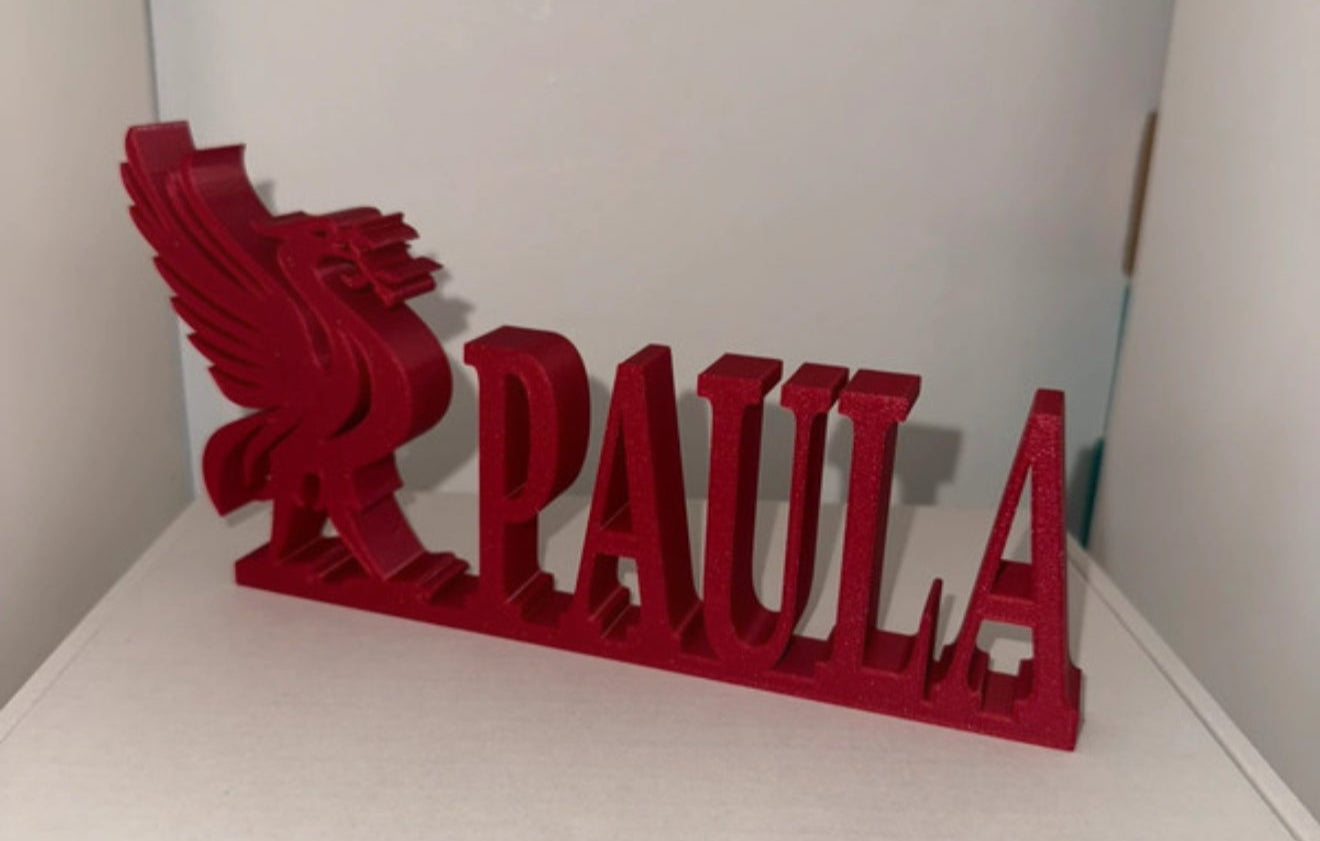 Liverpool Liverbird Custom Name Plaque