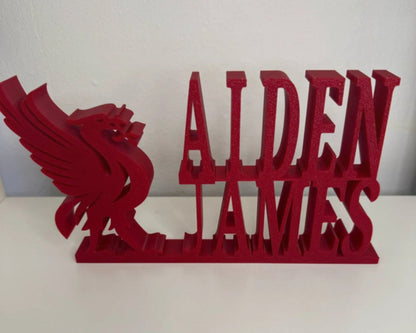 Liverpool Liverbird Custom Name Plaque