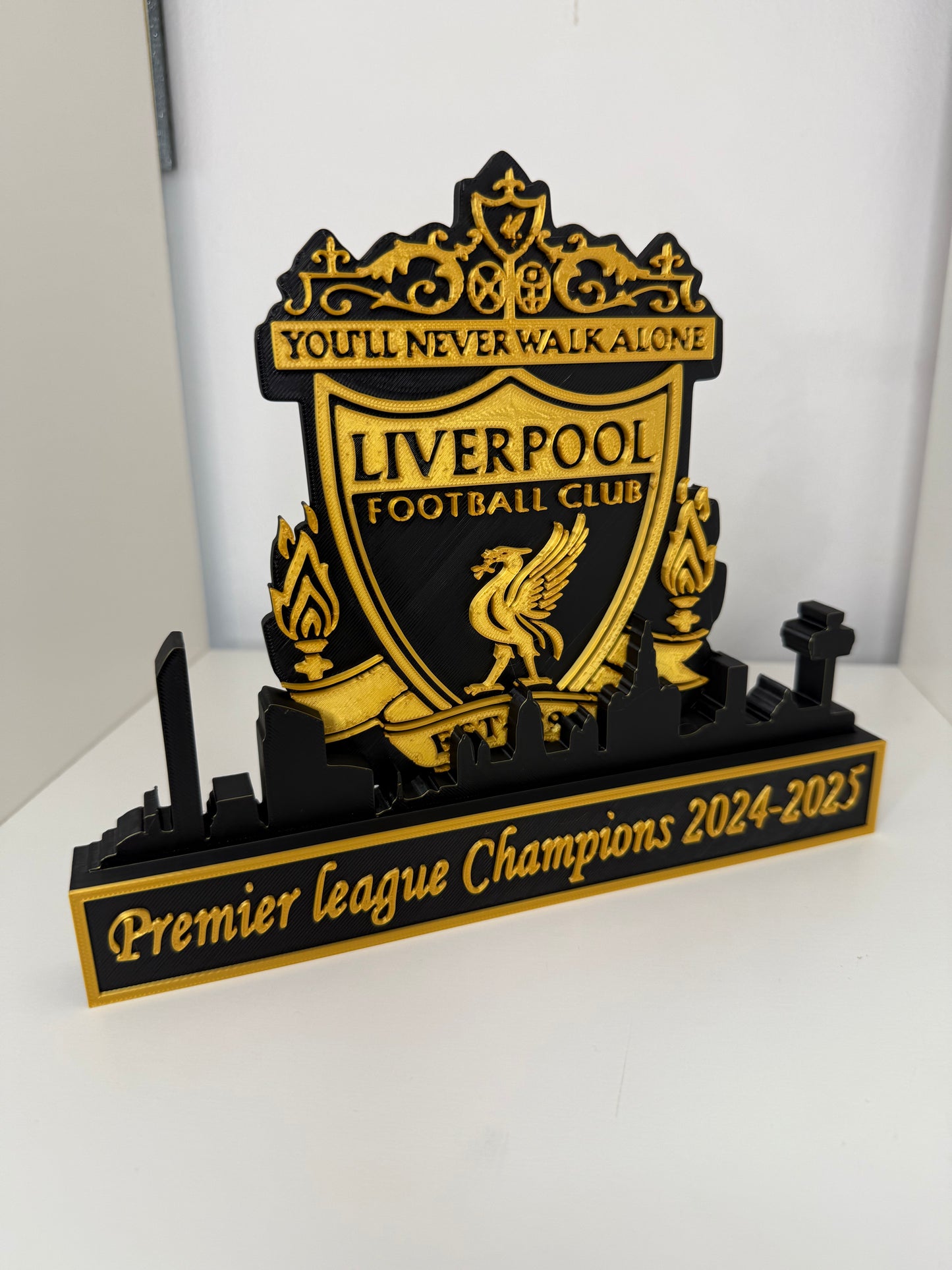 Liverpool Premier League Champions 24/25 Black And Gold
